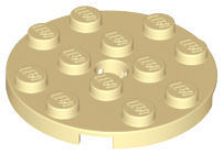 Plate, Round 4 x 4 with Hole