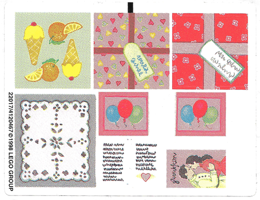 [P 3108stk01 (No Colour)] Sticker Sheet for Set 3108 - (22017/4120467)