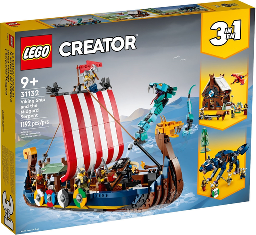 [S 31132-1 (No Colour)] Viking Ship and the Midgard Serpent