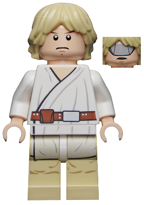[M sw0335 (No Colour)] Luke Skywalker (Tatooine, Gray Visor on Reverse of Head)