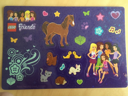 [G 6031634 (No Colour)] Sticker Sheet, Friends, Sheet of 22