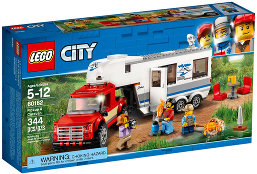 [S 60182-1 (No Colour)] Pickup & Caravan