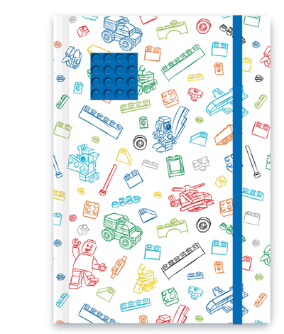 [G LE51842 (No Colour)] Journal Band White with Blue 4 x 4 Plate