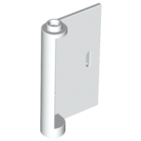 [P 58380 (White)] Door 1 x 3 x 4 Right - Open Between Top and Bottom Hinge