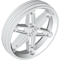 [P 2903 (White)] Wheel 61.6mm D. x 13.6mm Motorcycle