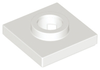 [P 27448 (White)] Turntable 2 x 2 Square Base