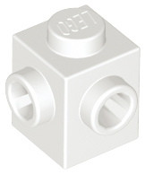 Brick, Modified 1 x 1 with Studs on 2 Sides, Adjacent