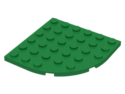 Plate, Round Corner 6 x 6