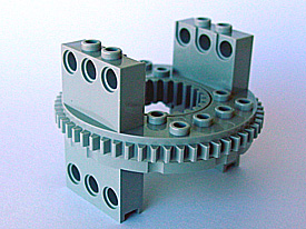 [P 2856c01 (Light Gray)] Technic Turntable 56 Tooth Extended Arms (2856 / 2855)