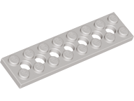 Technic, Plate 2 x 8 with 7 Holes