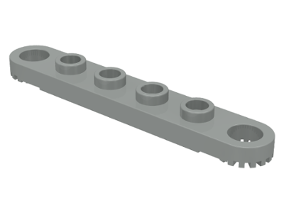 Technic, Plate 1 x 6 with Toothed Ends