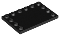 Tile, Modified 4 x 6 with Studs on Edges