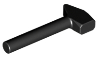 [P 4522 (Black)] Minifigure, Utensil Tool Mallet / Hammer
