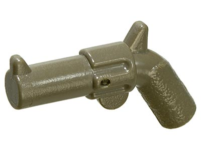 Minifigure, Weapon Gun, Pistol Revolver - Large Barrel