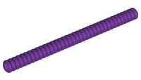 [P 78c12 (Purple)] Hose, Ribbed 7mm D. 12L / 9.6cm