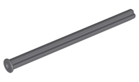 [P 55013 (Dark Bluish Gray)] Technic, Axle  8L with Stop