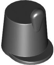 [P 2545 (Black)] Minifigure, Headgear Hat, Imperial Guard Shako