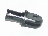 [P 6048b (Black)] Arm Piece with Pin, 2 Fingers and Finger Grooves