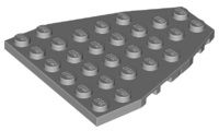 Wedge, Plate 7 x 6 with Stud Notches (Boat Bow Plate)