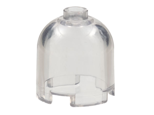 [P 30151b (Trans-Clear)] Brick, Round 2 x 2 x 1 2/3 Dome Top - Hollow Stud