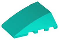 [P 47753 (Dark Turquoise)] Wedge 4 x 4 No Studs