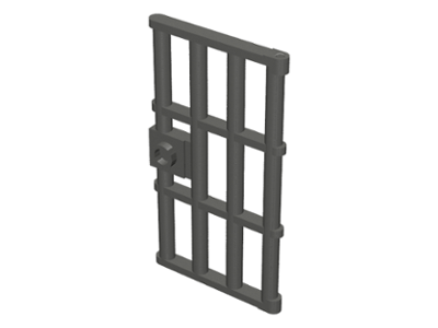 Door 1 x 4 x 6 Barred with Stud Handle