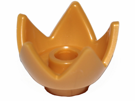 Minifigure, Headgear Crown Eggshell with 5 Points and Center Stud