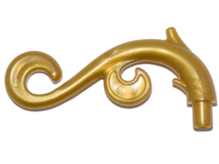 Plant Stem, Curved with 2 Thorns and 2 Swirls