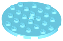 Plate, Round 6 x 6 with Hole