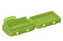 Minifigure, Utensil Suitcase with Long Handle