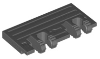 [P 92092 (Dark Bluish Gray)] Hinge Train Gate 2 x 4 Locking Dual 2 Fingers without Rear Reinforcements