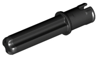 [P 18651 (Black)] Technic, Axle  2L with Pin with Friction Ridges