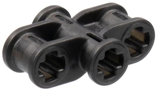 [P 11272 (Pearl Dark Gray)] Technic, Axle Connector 2 x 3 Quadruple
