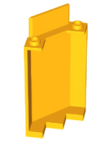 Panel 3 x 3 x 6 Corner Wall without Bottom Indentations