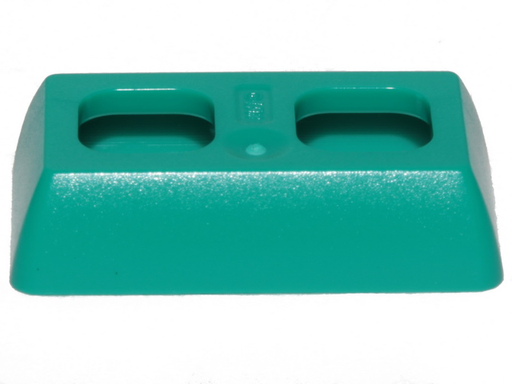 [P 65753 (Dark Turquoise)] Minifigure Skirt Plastic Straight, Short