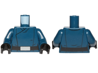 [P 973pb2758c01 (Dark Blue)] Torso SW First Order Officer Male Pattern 2 / Dark Blue Arms / Black Hands