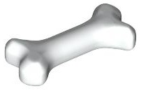 [P 93160 (White)] Bone, Short