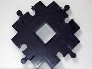 [P 4646 (Black)] Duplo, Train Track Crossover at 90 degrees