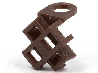 [P 88290 (Dark Brown)] Minifigure Scabbard for Two Katanas