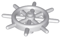 Boat, Ship's Wheel with Slotted Pin