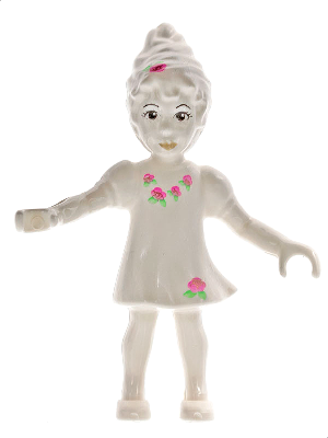 [M belvfairy06 (No Colour)] Belville Fairy - White with Flowers Pattern (Millimy)