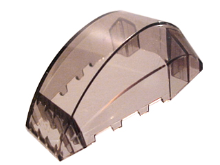 [P 41883 (Trans-Black)] Windscreen 6 x 4 x 2 Wedge Curved