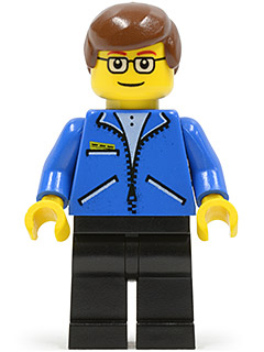 [M spd002 (No Colour)] Peter Parker 1 - Jacket Blue, Black Legs, Brown Male Hair