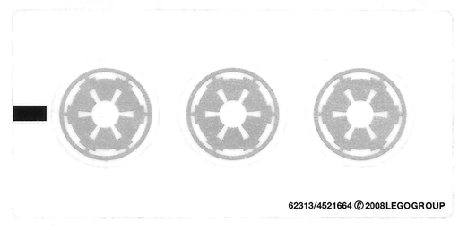 [P 7667stk01 (No Colour)] Sticker Sheet for Set 7667 - (62313/4521664)