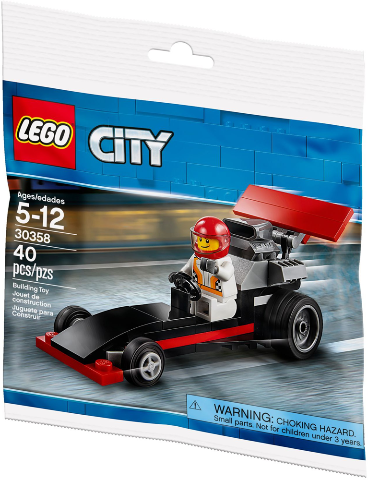 [S 30358-1 (No Colour)] Dragster polybag