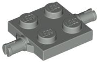 Plate, Modified 2 x 2 with Wheels Holder