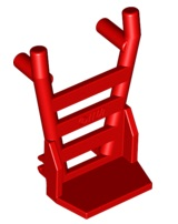 [P 2495 (Red)] Minifigure, Utensil Hand Truck Frame