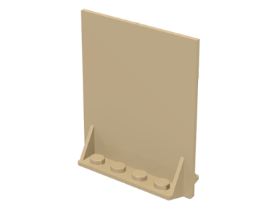 [P 40249 (Tan)] Door 2 x 5 x 5 Swivel, Bracket Base