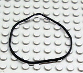 [P x138 (Black)] Rubber Band Extra Large (Square Cross Section)