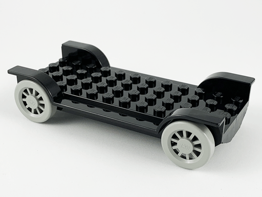 [P 4362c01 (Black)] Fabuland Car Chassis 6 x 12 without Hitch